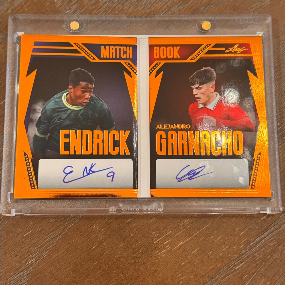2023 Leaf History Book Endrick Alejandro Garnacho 
Match Book Auto /25